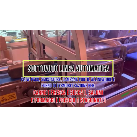 Automatic line for vacuum packing